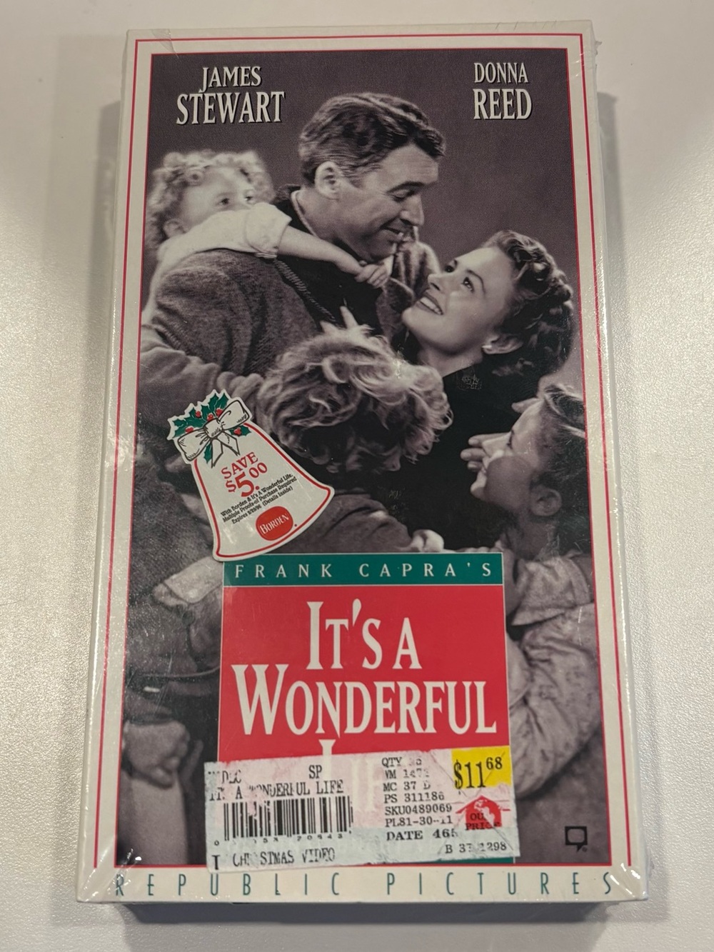 It’s A Wonderful Life Movie VHS Tape Brand New. Still in original plastic